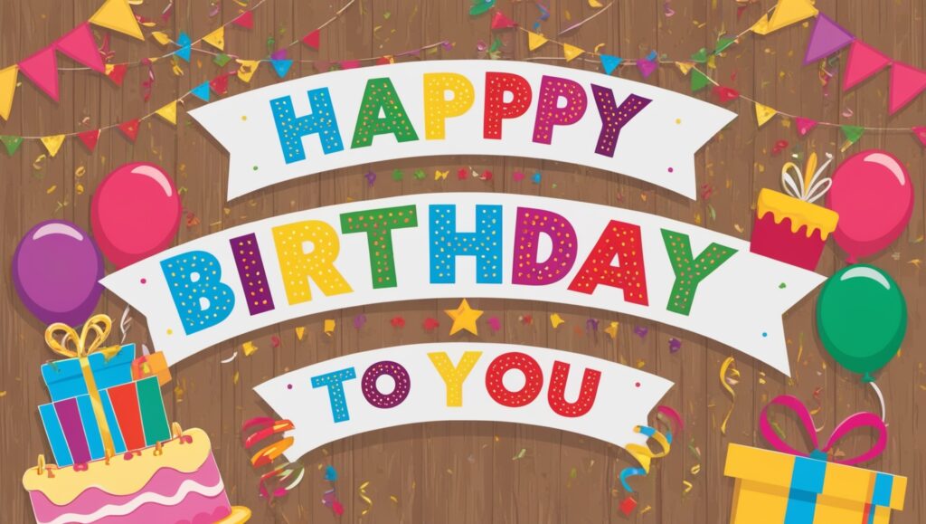 Birthday banner background ideas