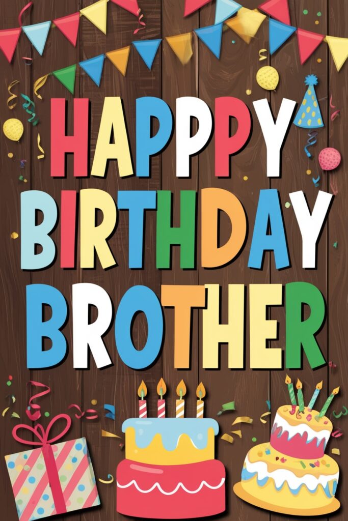 Happy Birthday Brother Card