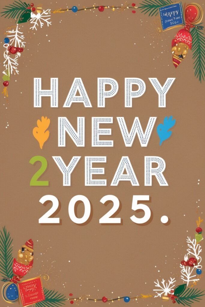 Happy New Year 2025 greeting