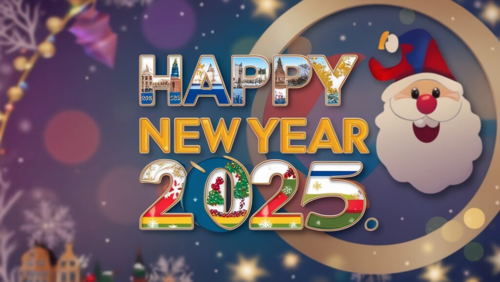 Happy new year 2025 clipart