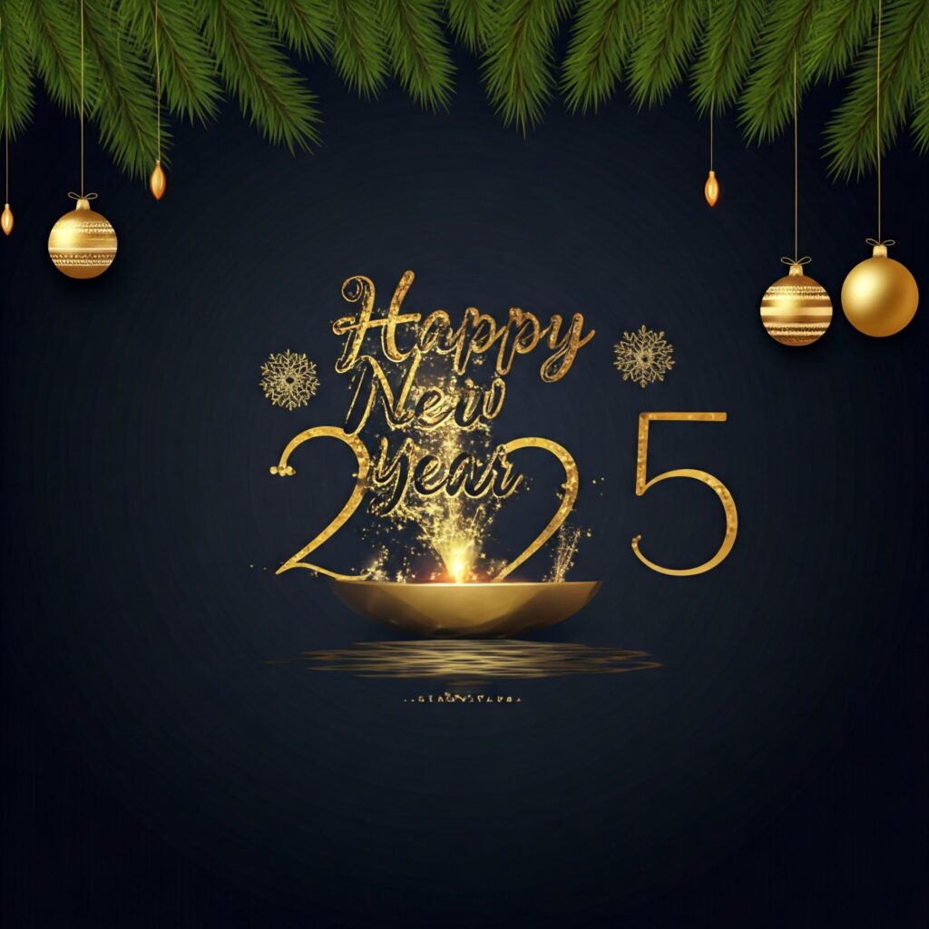 Happy new year 2025 clipart