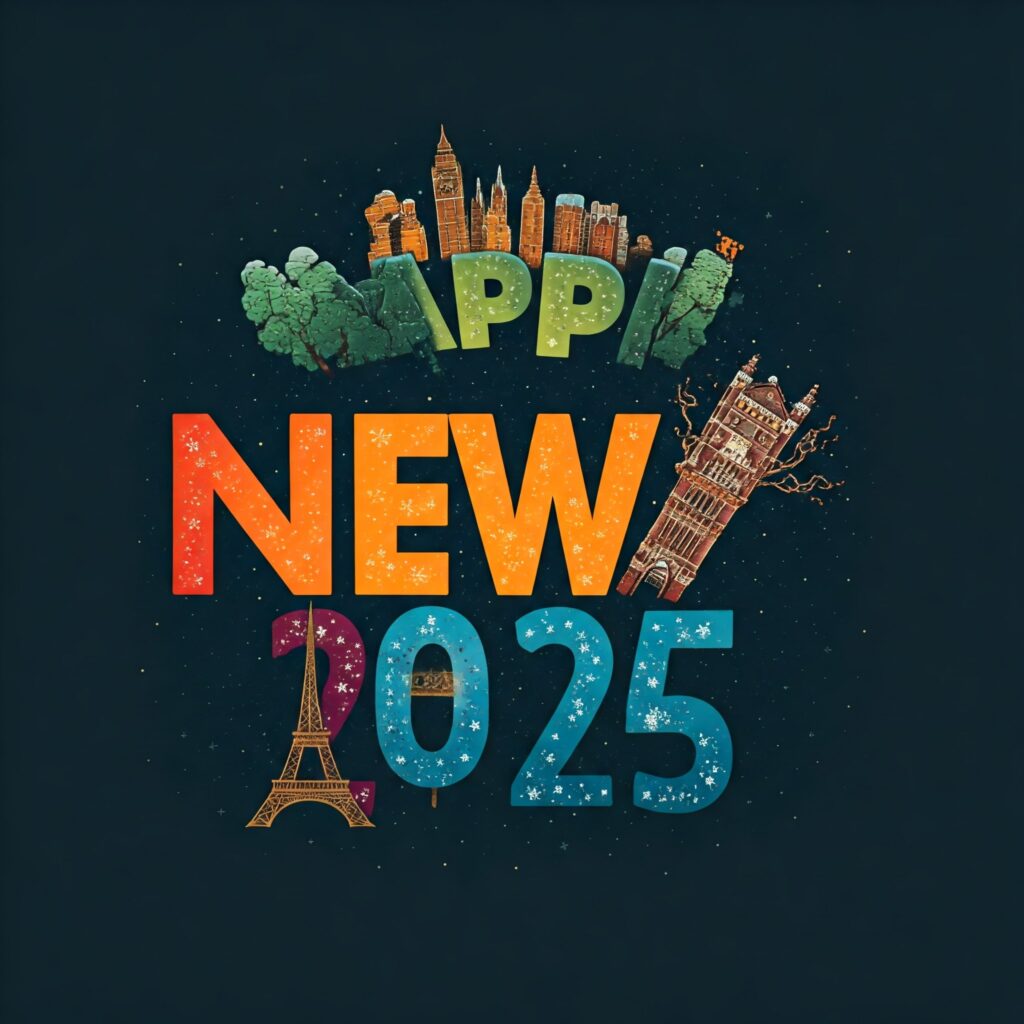 Happy new year 2025 design images