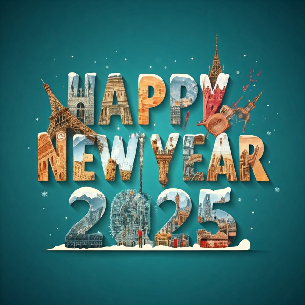 Happy new year 2025 free wallpaper