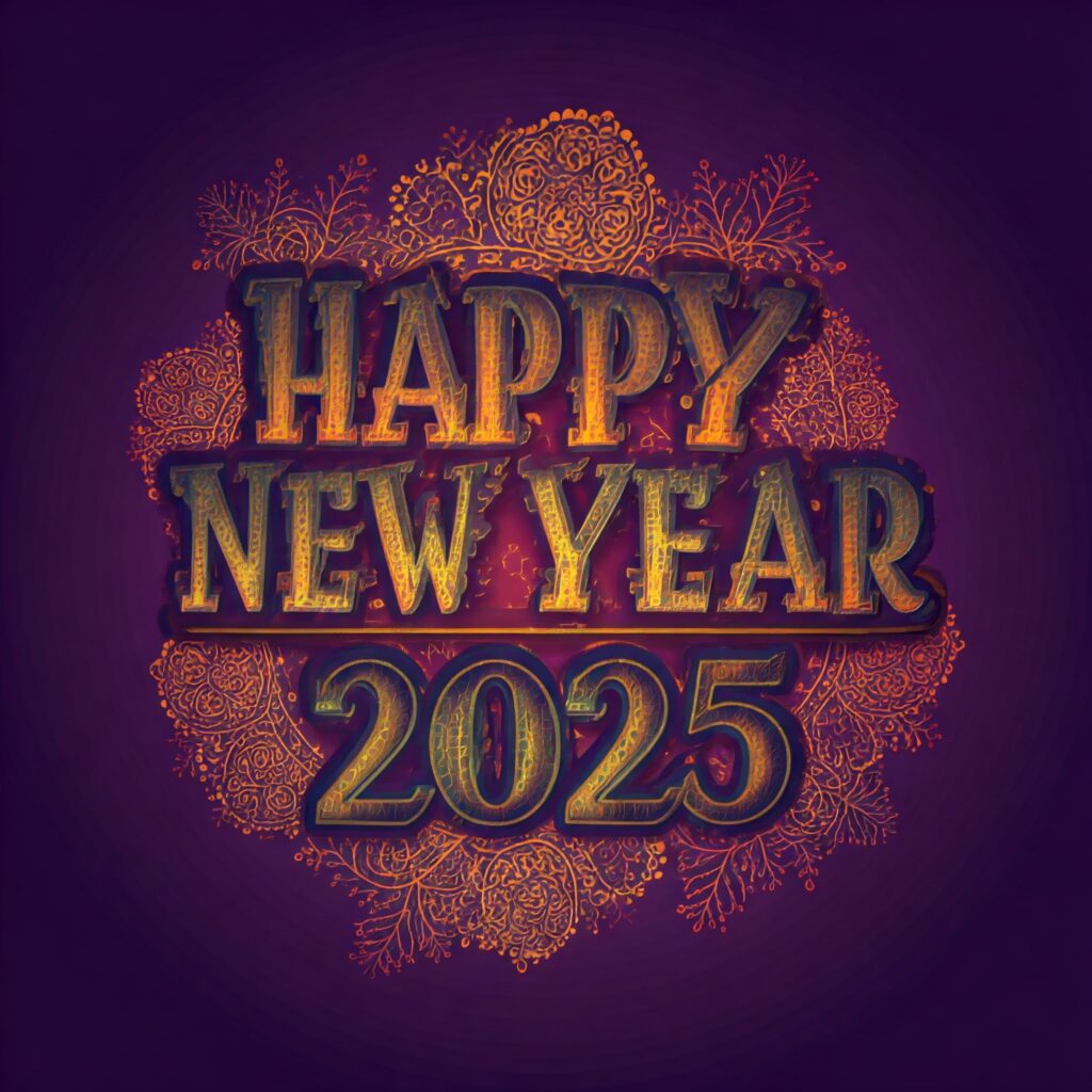 Happy new year 2025 hd wallpaper for pc