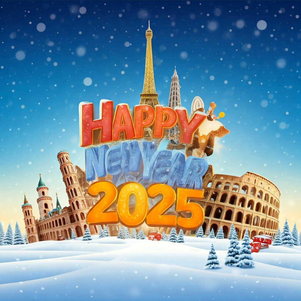 Happy new year 2025 hd wallpaper pc