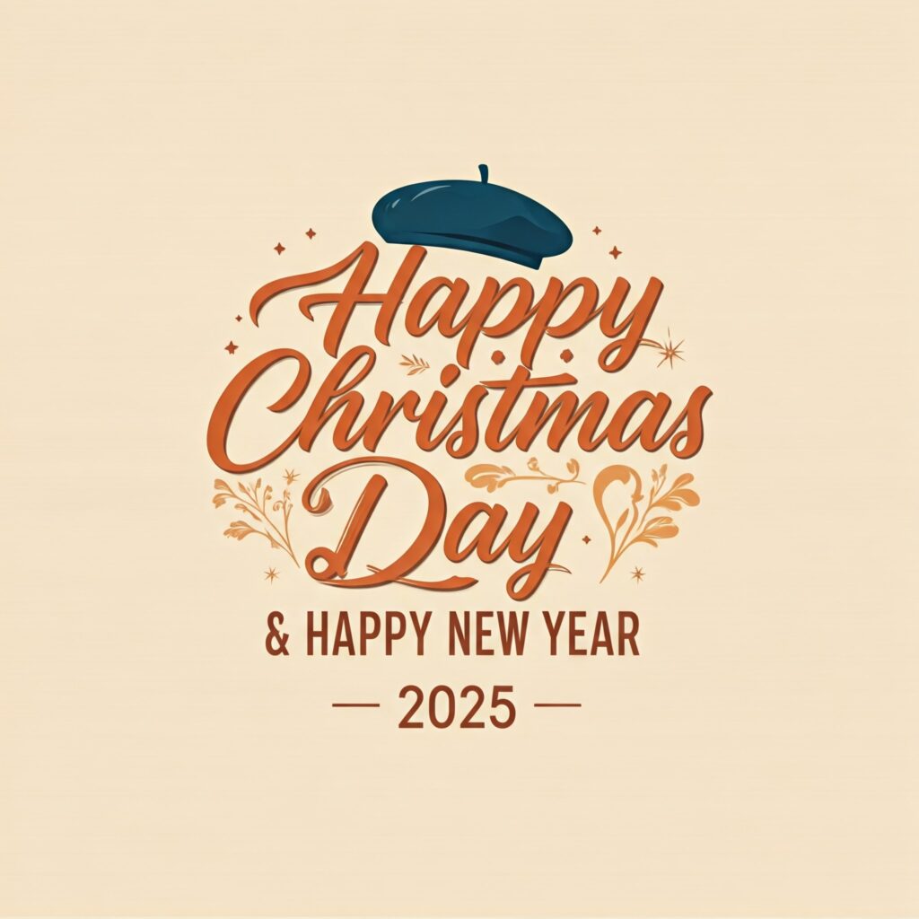 Merry christmas and happy new year background