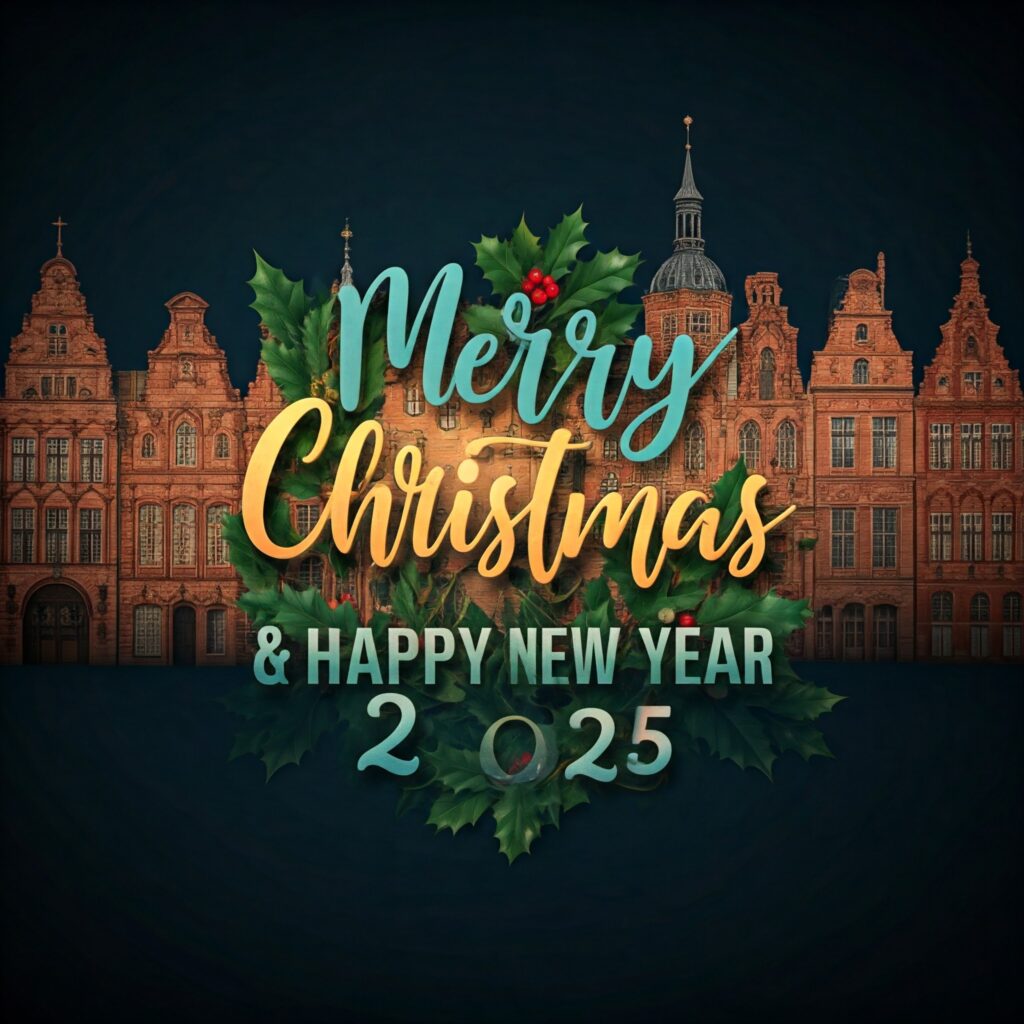 Merry Christmas and happy new year design