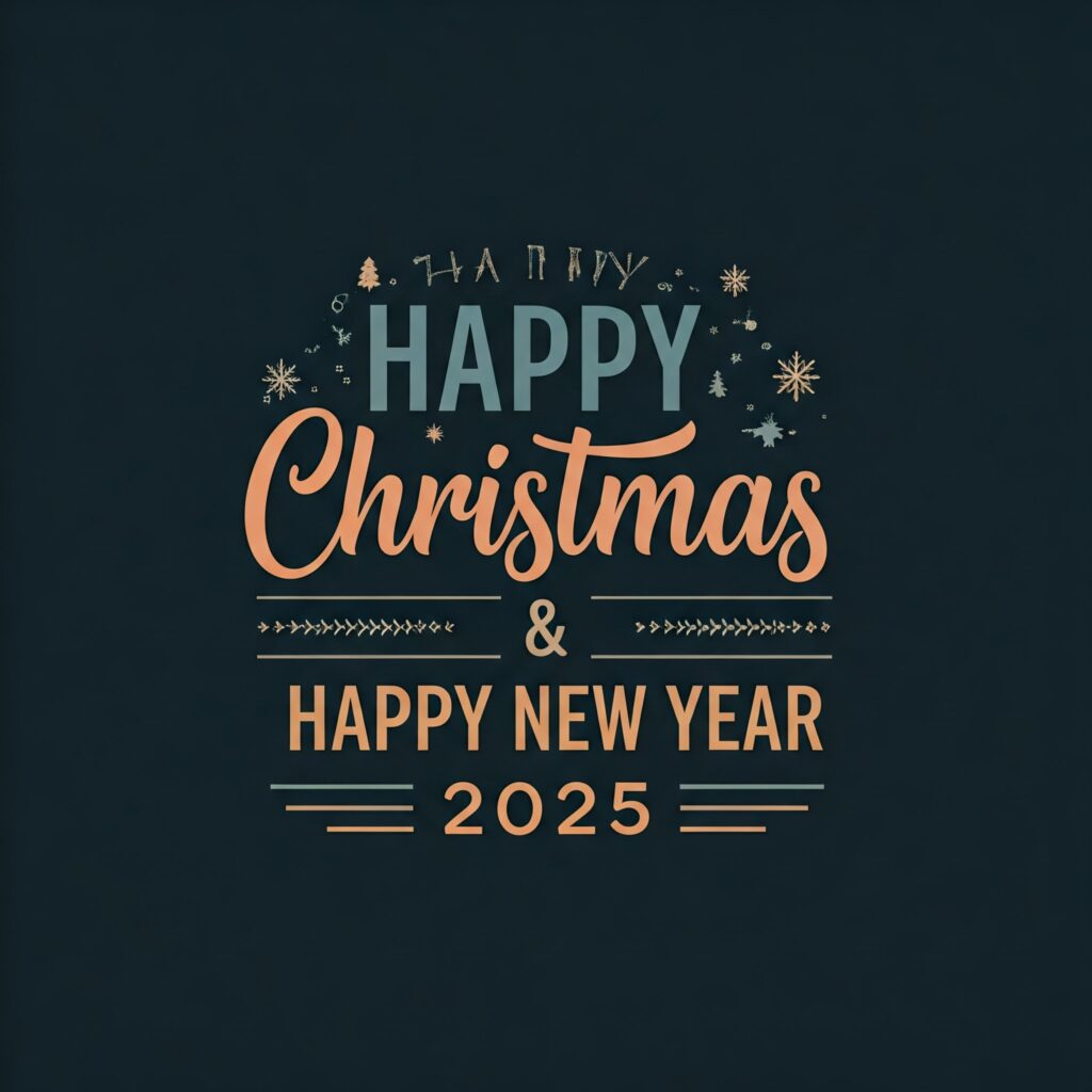 Merry Christmas happy new year 2025 png