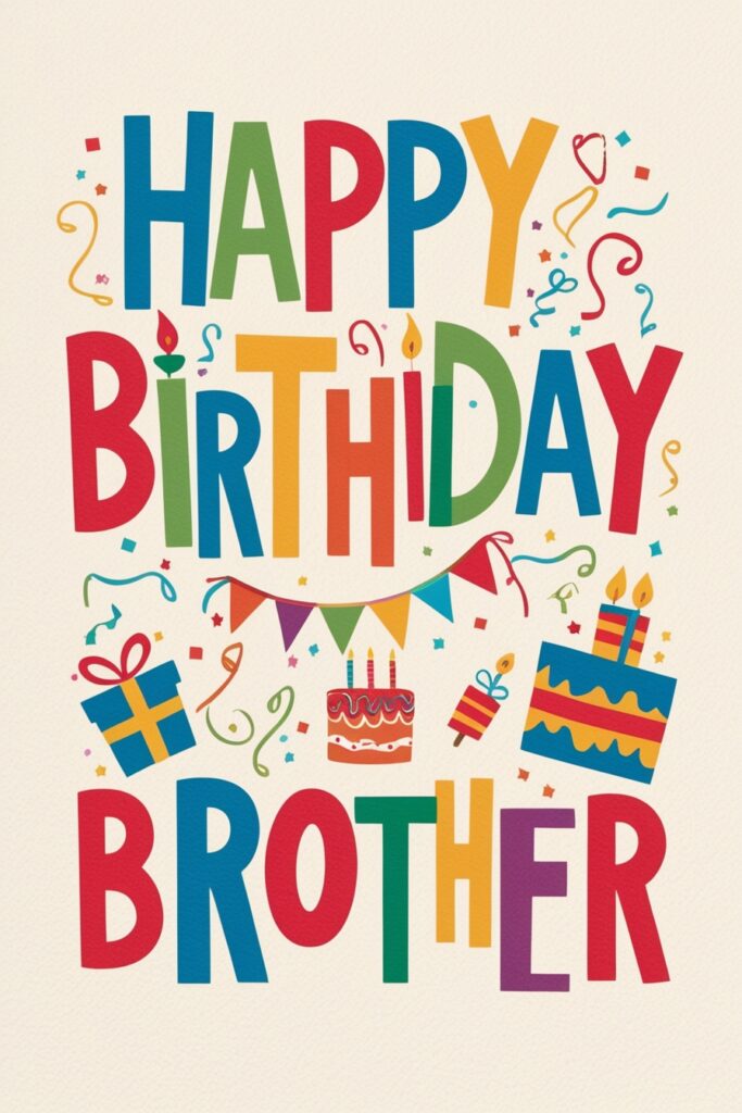 Simple birthday Wishes for brother