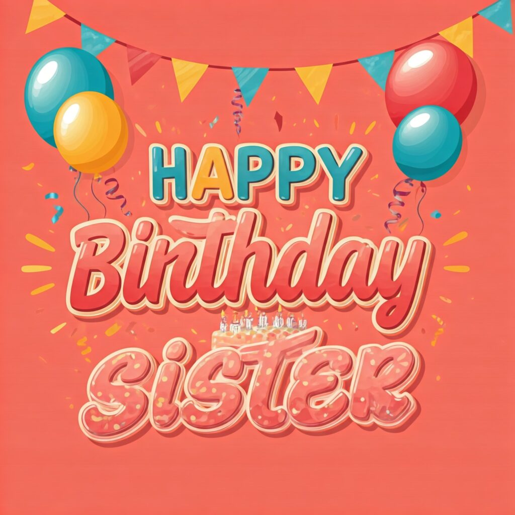 birthday wishes card for sister