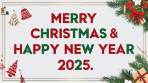 christmas and happy new year 2025 hd background