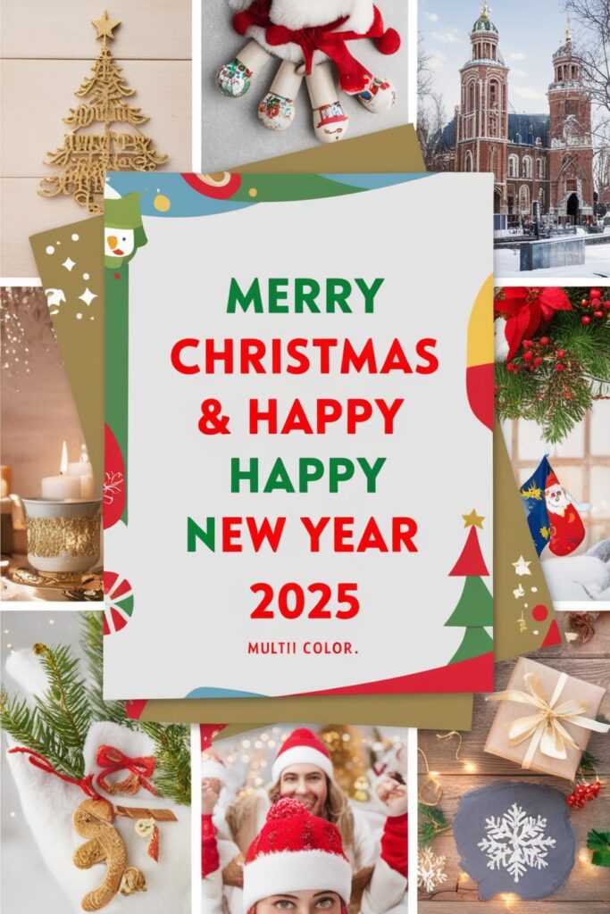 christmas and happy new year 2025 wishes wallpapers for iphone