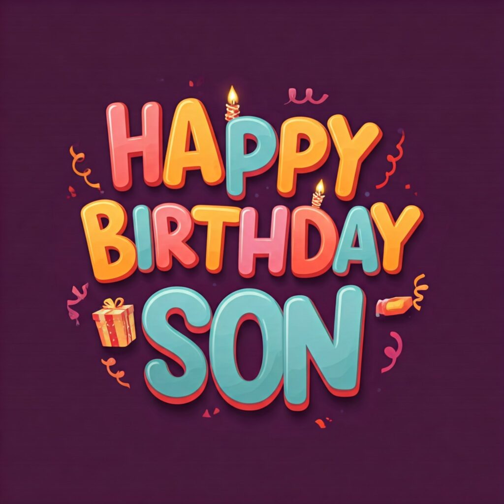 free happy birthday son background