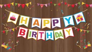 happy birthday banner background ideas