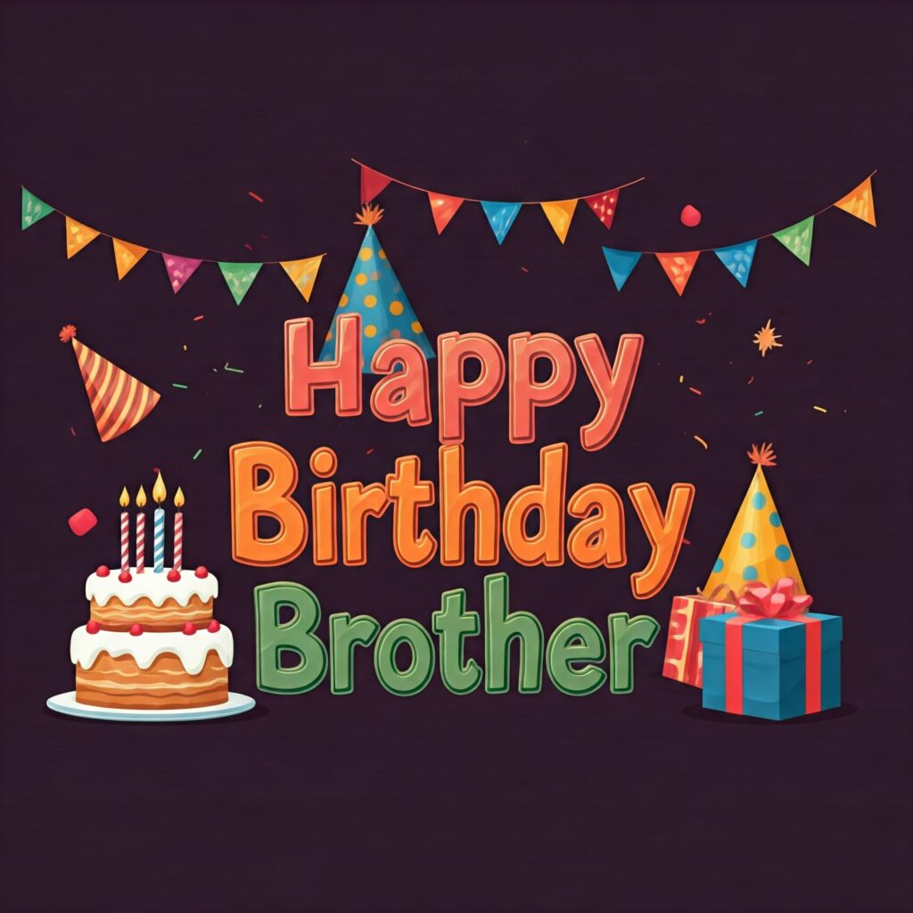 happy birthday brother hd wallpaper