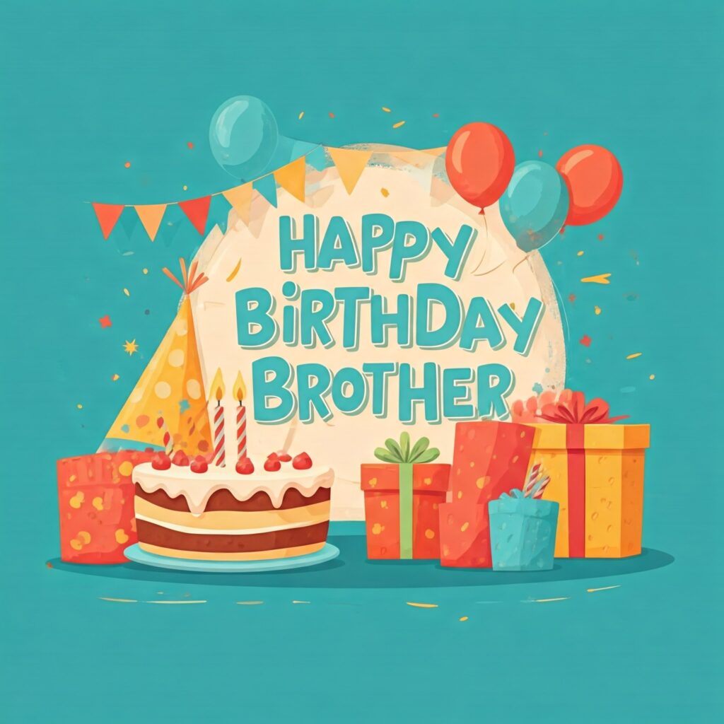 happy birthday brother photo