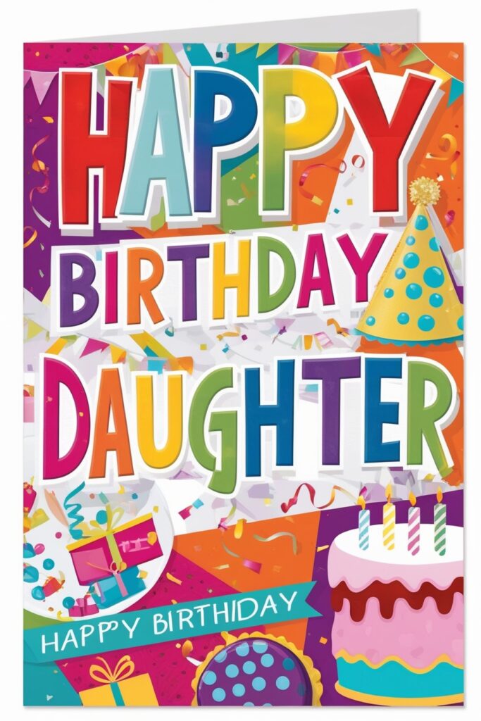 happy birthday daughter greeting card