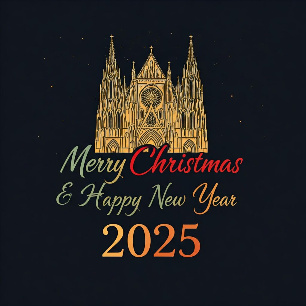 happy Christmas and new year 2025 png