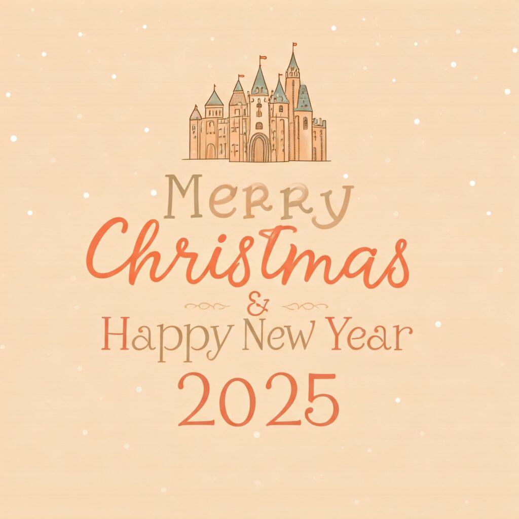 happy Christmas and new year background