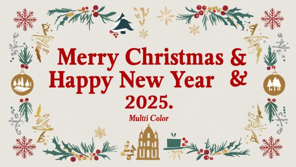 xmas and new year 2025 wishes images