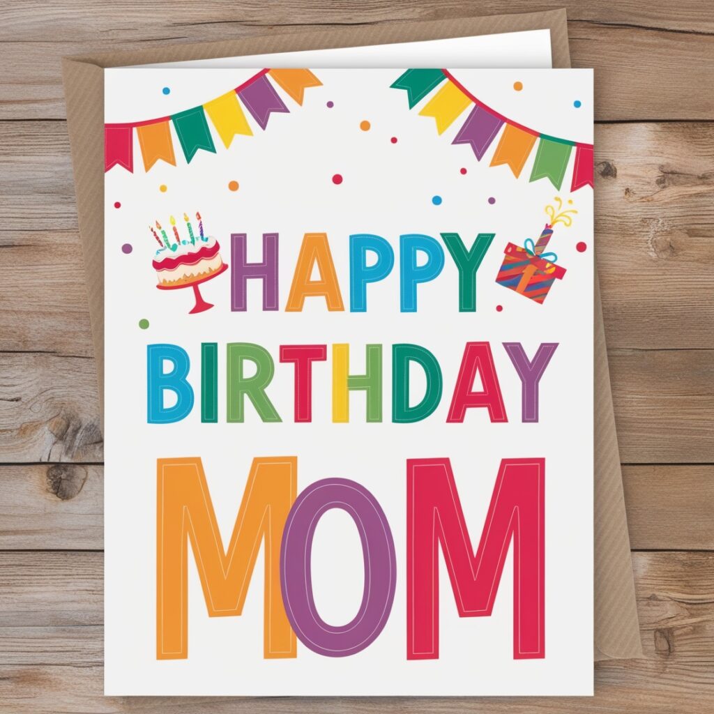 happy birthday mum card